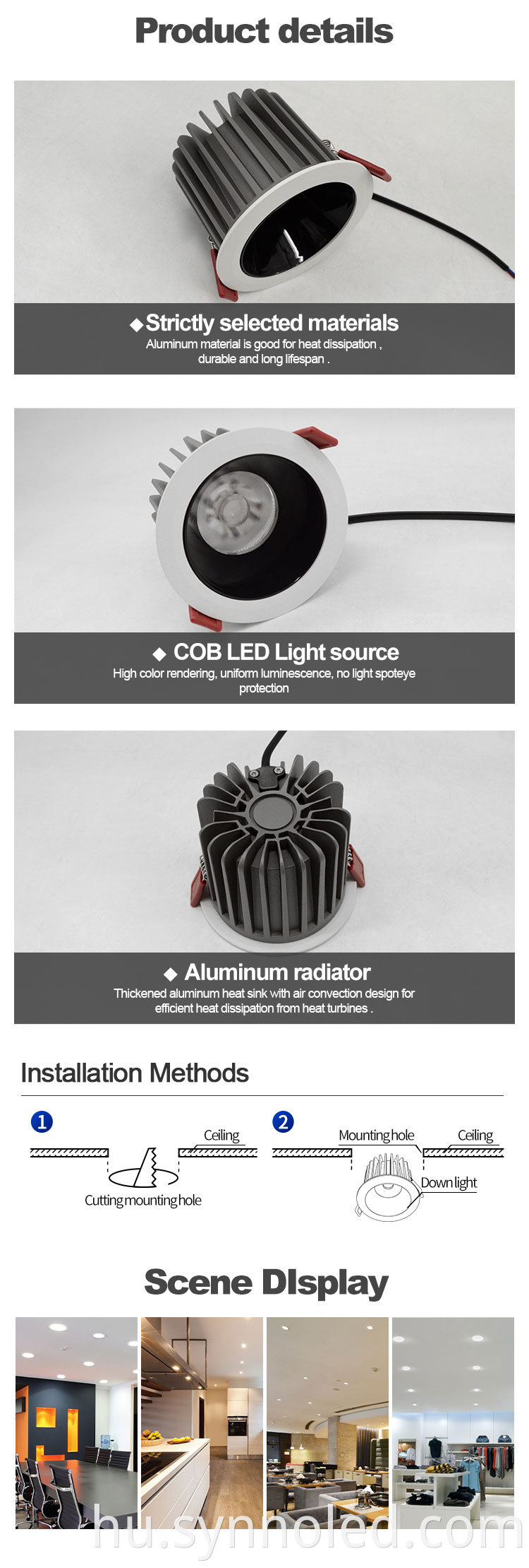 Waterproof Ip65 Downlight